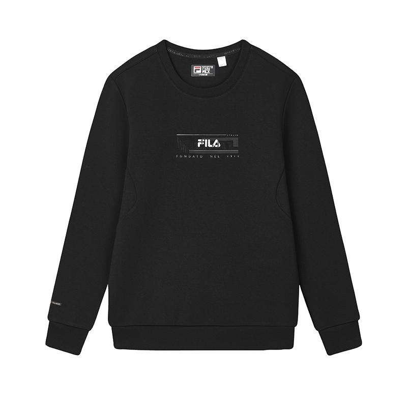 New FILA Sweatshirt Men's Jet Black F11M513204F-BK