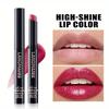 Pearlescent Lipstick,Silky Fine Glitter Lipstick Non-stick Cup Long-lasting Moisturizing Lipstick Non-fading Glitter Lipstick 10 Colors