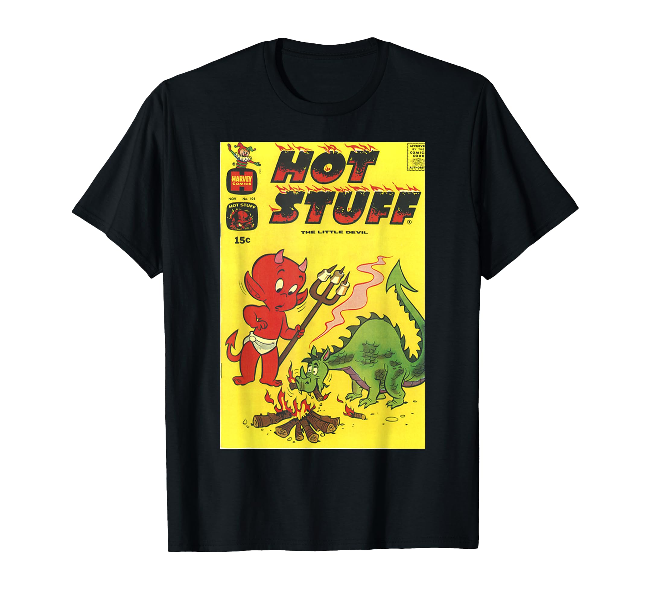 

Hot Stuff Little Devil Dragon Comic Book Cover T-Shirt