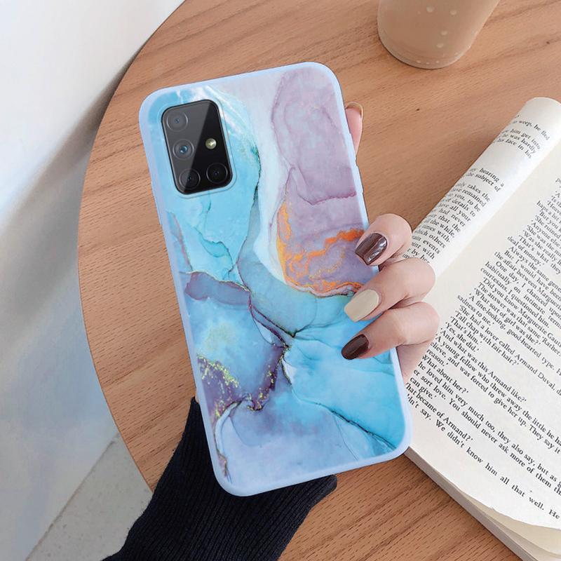 Leopard Print Phone Case For Samsung Galaxy A51 4G 5G A71 5G Protection Back Cover Soft Silicone Fundas For Samsung A 51 Coque