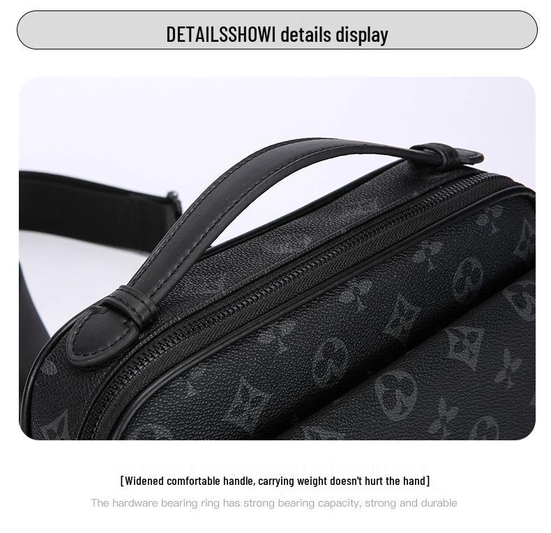 Men's Versatile Crossbody Messenger Bag - Trendy and Convenient Shoulder Bag for Business and Commuting