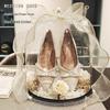 Hidden Wedding Shoe Box Ring Toss Game and Door Blocking Prank Props Set