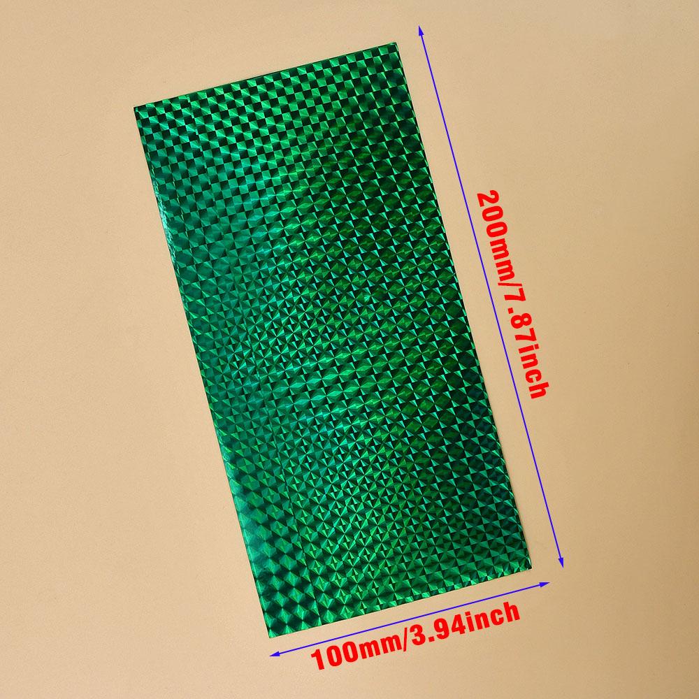 5 Sheets 8x4 Inch Fishing Lure Holographic Fish Scale Sticker - Adhesive Luminous Tape for Lure Making, Metal Baits, DIY Craft