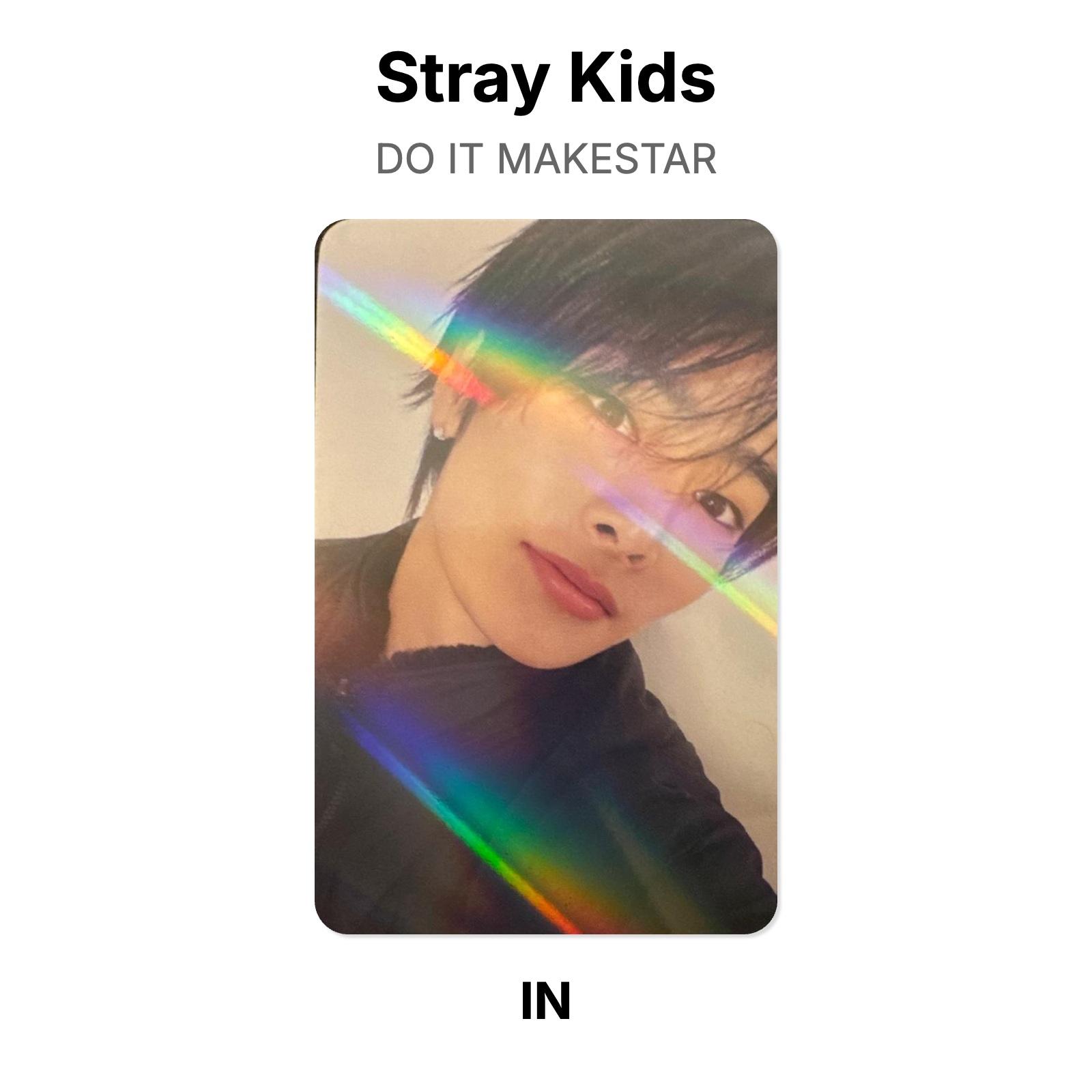 Stray Kids DO IT MAKESTAR Official Photocard I.N