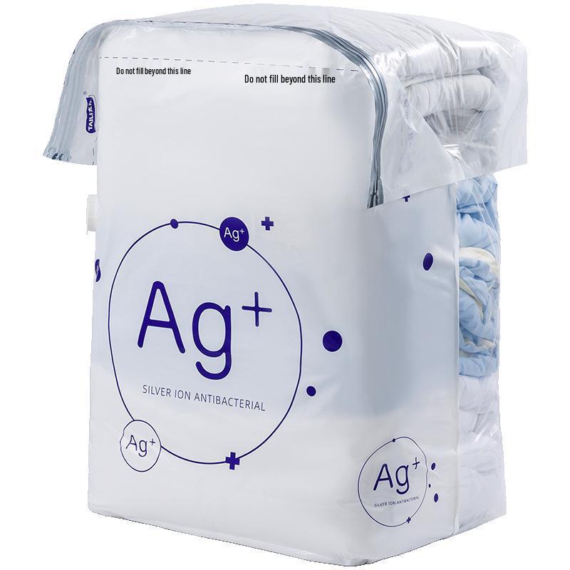 Antibacterial Vacuum Storage Bag: No Pump Needed for Clothes, Quilts, and Cotton Organizing at Home