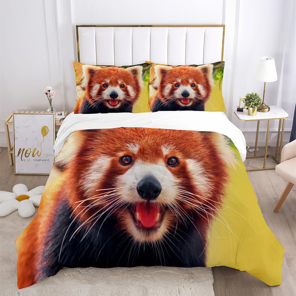 Cartoon Pet Cat/Dog/Zebra/Duvet Cover Set Animal Theme Bedding Set Queen Soft Comforter Cover For Kids Microfiber Bedclothes 3D