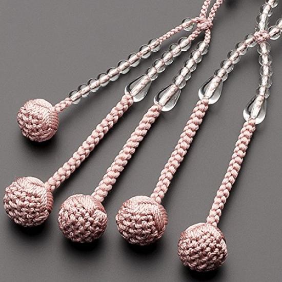 Buddhist Altar Shop Takita Shoten Prayer Beads Nichiren Sect Authentic Prayer Beads Genuine Crystal 8 Dimensions Pure Silk Hanabon Tenbo Kyoto Prayer