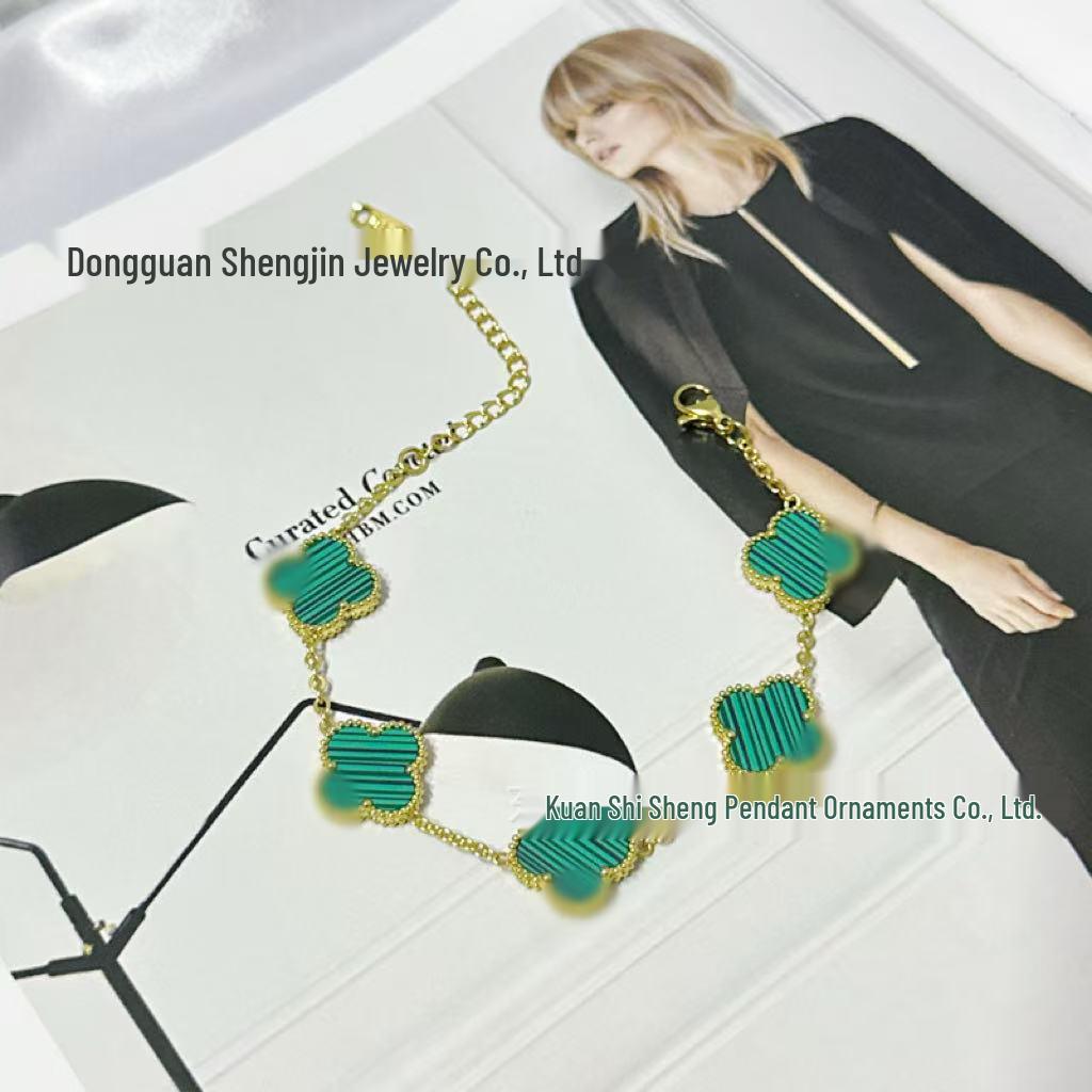 18K Gold-Plated Four-Leaf Clover Bracelet - Elegant, Durable & Versatile Women's Jewelry