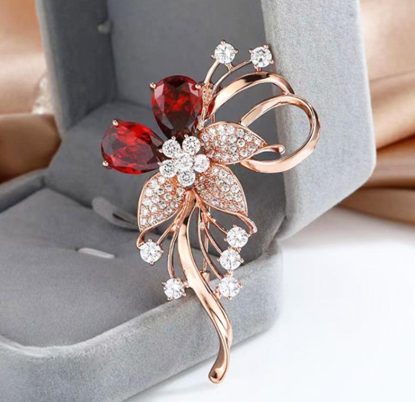 1Pc Brooch for Women Fashion Exquisite Rhinestone Geometry Brooches Pins Jewelry Accessories Gifts