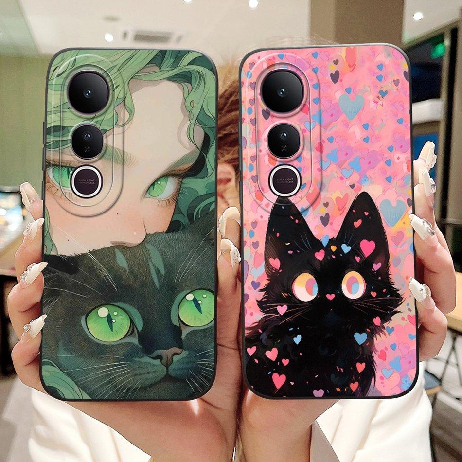 For Vivo V50 Lite Elegant Butterfly Floral Printed Phone Case For Vivo V50 V 50 V50lite Soft Silicone Shockproof Cases Bumpers