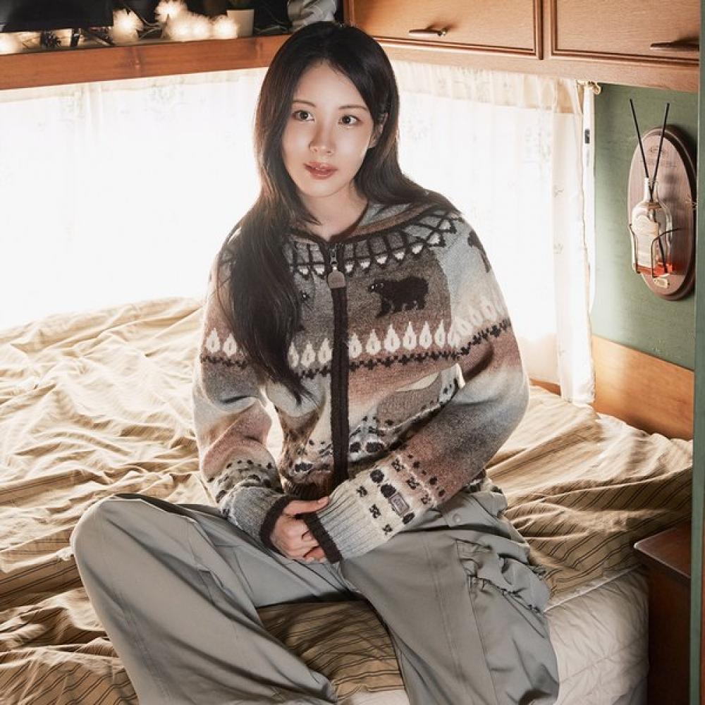 Bbc Earth Gradient Nordic Cardigan  Brown  [seo Hyun] 085