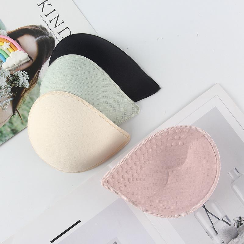 Teardrop Heart-Shaped Invisible Breathable Bra Pads for Yoga & Sports Lingerie