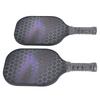 2PCS Pickleball Paddles Set Fiberglass Lightweight Pickle Ball Rackets with Carry Case for Men Women Beginners Black Bag