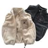 Kids Reversible Fleece Bear Vest for Boys Warm Sleeveless Jacket Autumn Winter