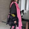 Womens Trench Coat 2026 Hooded Embroidered Streetwear Loose Fit Mid Length Jacket