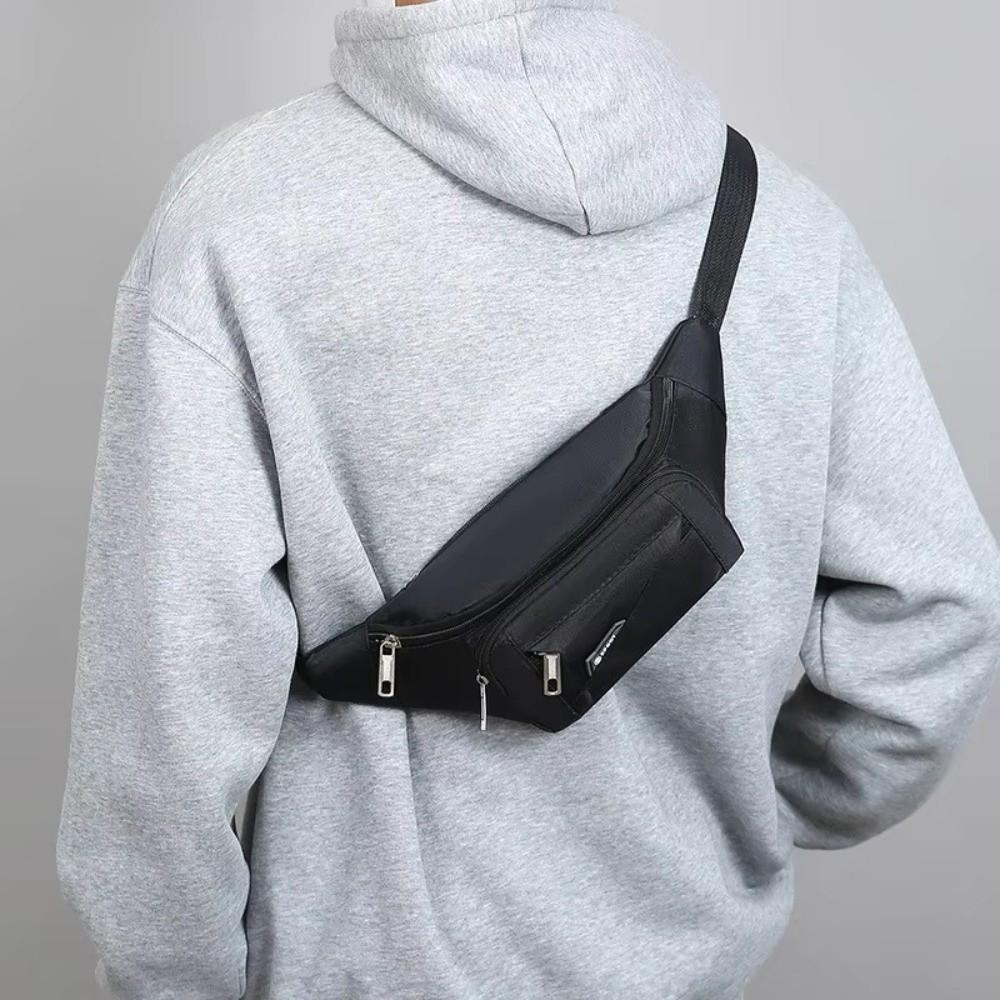 Fashion Nylon Men's Chest Bag Waterproof Anti-theft Waist Bag Large-capacity Wear-Resistant Shoulder Bag Unisex