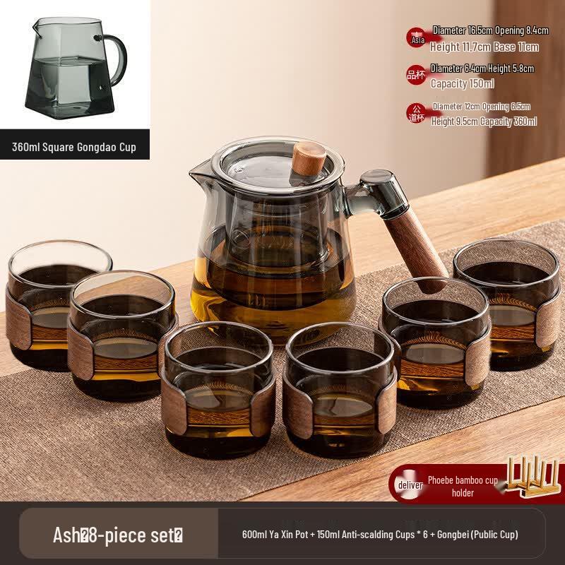 Star-marked Thickened Glass Tea Set