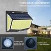 248 LED Outdoor Solar Power Lights Motion Sensor 3 Modes Waterproof Security Flood Lights for Pathway Garden Garage Lamp