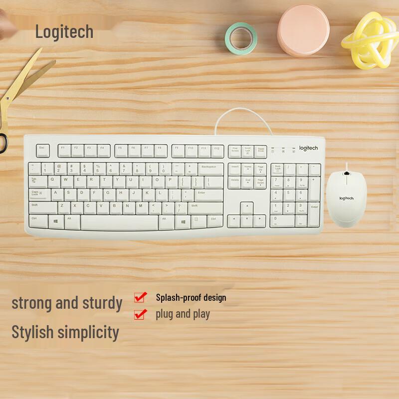 

Logitech MK120 Wired Keyboard and Mouse Combo