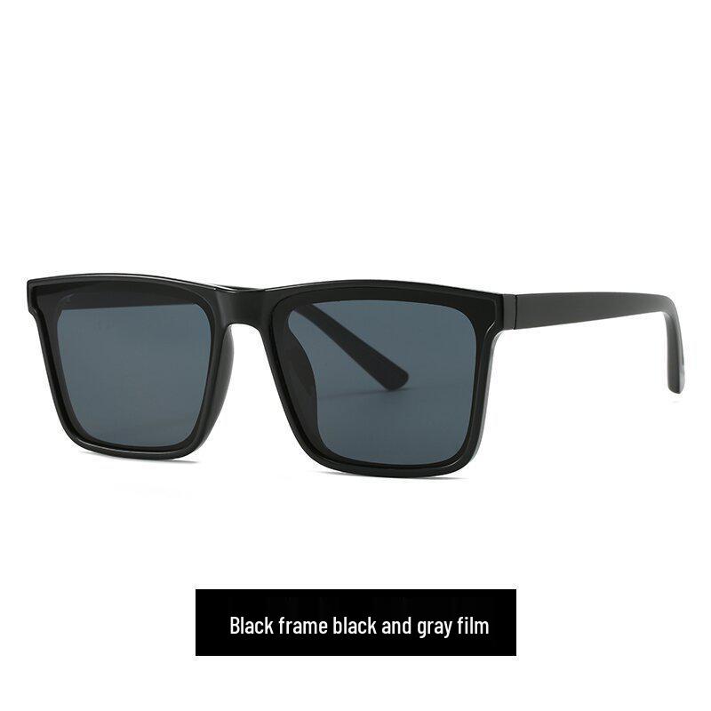 Unisex Polarized Square Frame Sunglasses with UV Protection