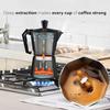 Aluminium Moka Pot Klassieke Koffiezetter voor op het Fornuis Herbruikbaar Filter Espresso Koffiezetter met Anti-brandgreep Ontwerp Keuken Gebruik