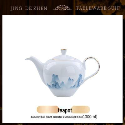 Jingdezhen Hand-Painted Bone China Teapot