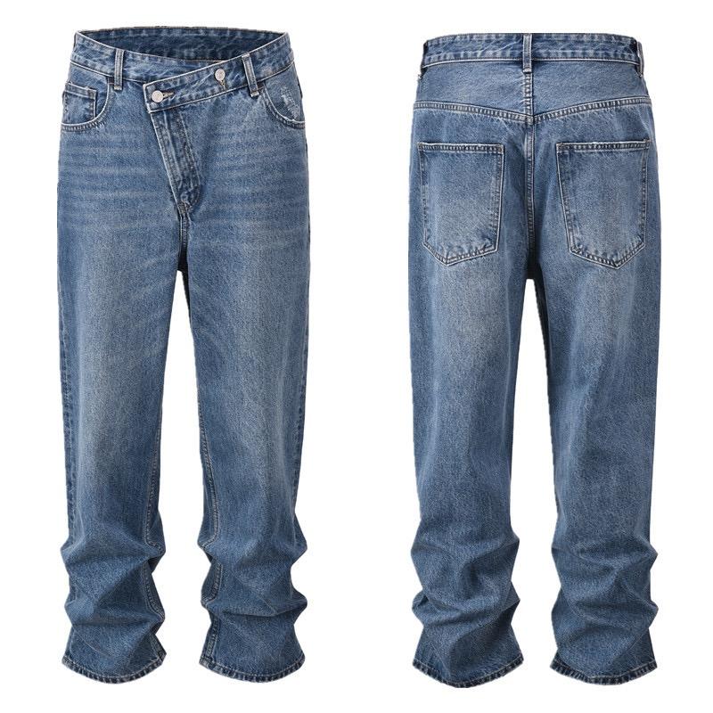 RogueWave Y2k Streetwear Vintage Pantalones Hombre Trees Camouflage Jeans Cargos for Men Patchwork Straight Baggy Casual Denim Trousers
