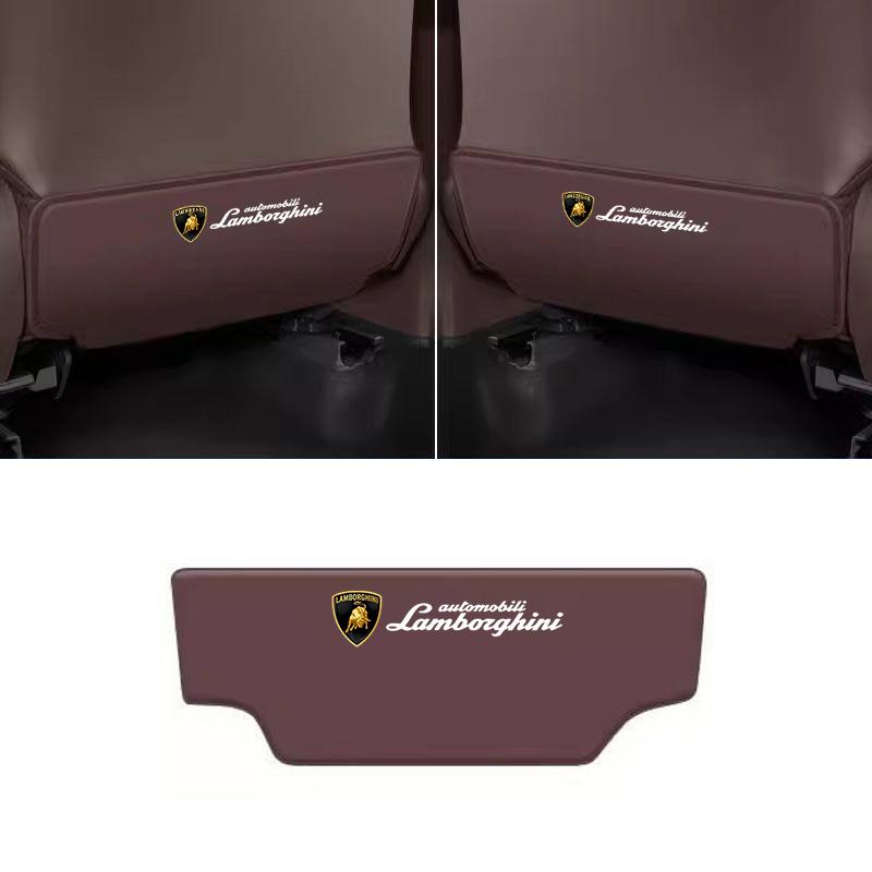 

PU Leather Car Seat Back Anti Kick Protector Mat Prevent Dirty Pad For Lamborghini Urus Huracan Aventador Premium Accessories