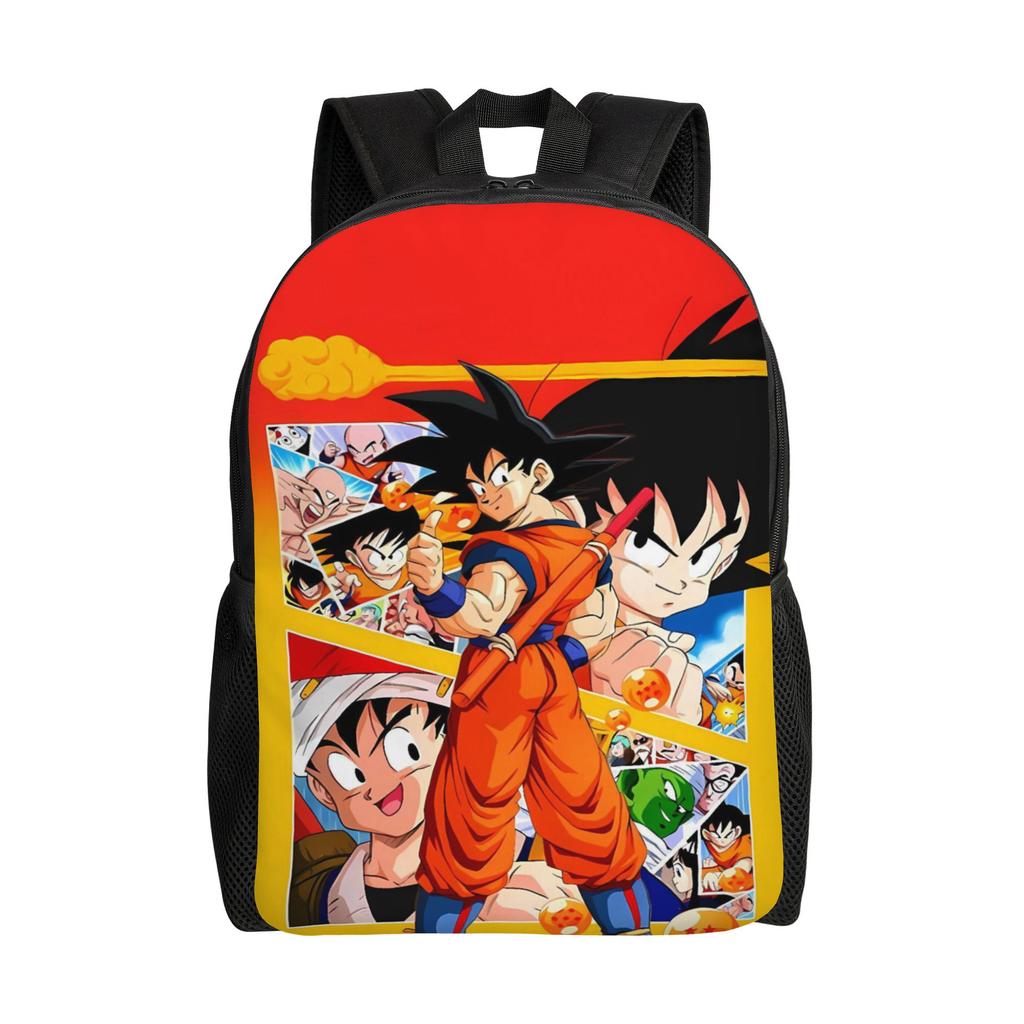 Kid Goku Flying On Nimbus Dragon Ball Backpack Cute Backpacks Youth Hiking Big High School Bags Design Rucksack