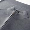 FIRS Men's Wool & Silk Blend Half-Zip Sweater