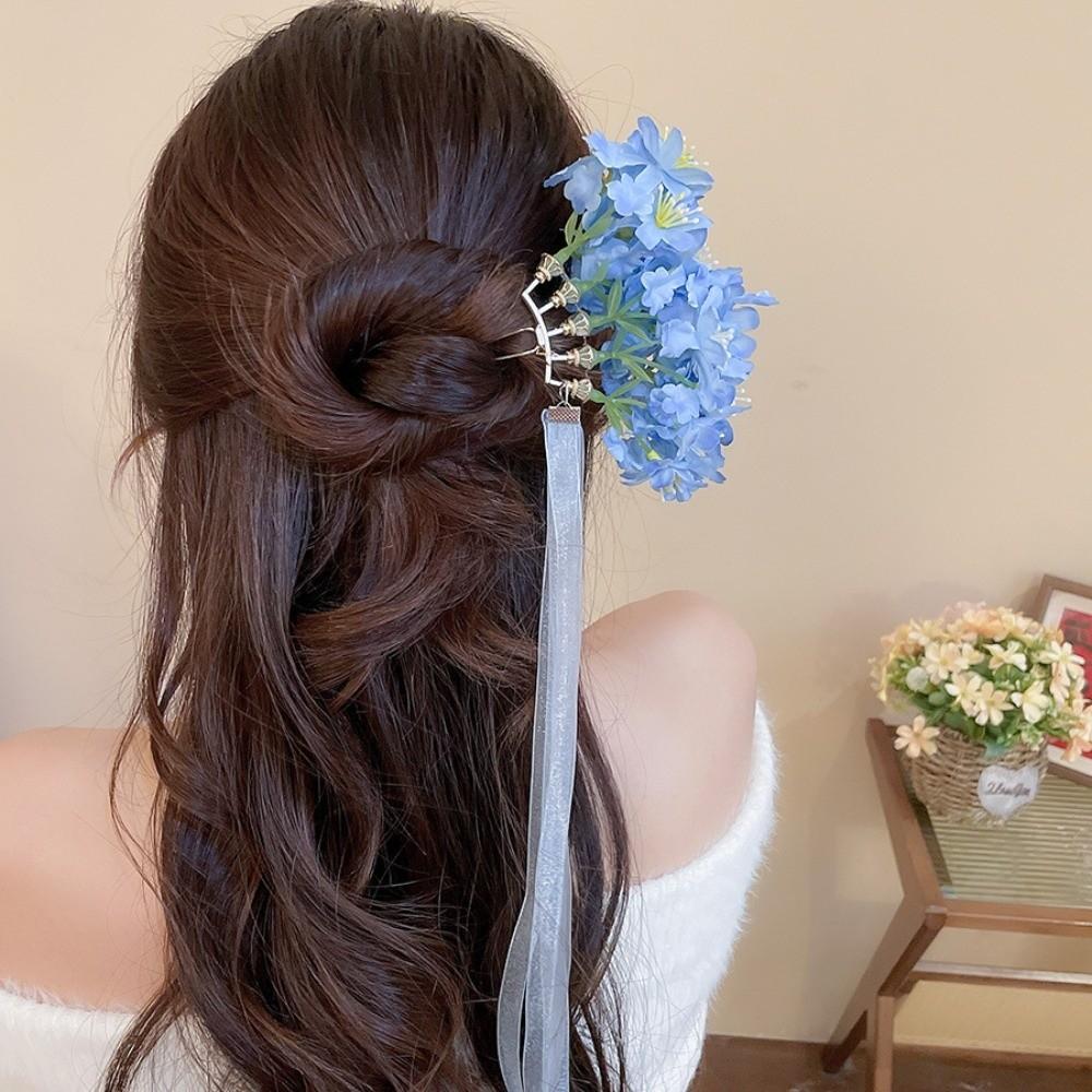Bohemian Chinese Style Side Clip Fairy Thai Hair Fork Elegant Bride Hair Accessories  Bridesmaid