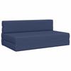 Folding Sofa Bed Blue 152 X 86.5 X 60 Cm Fabric