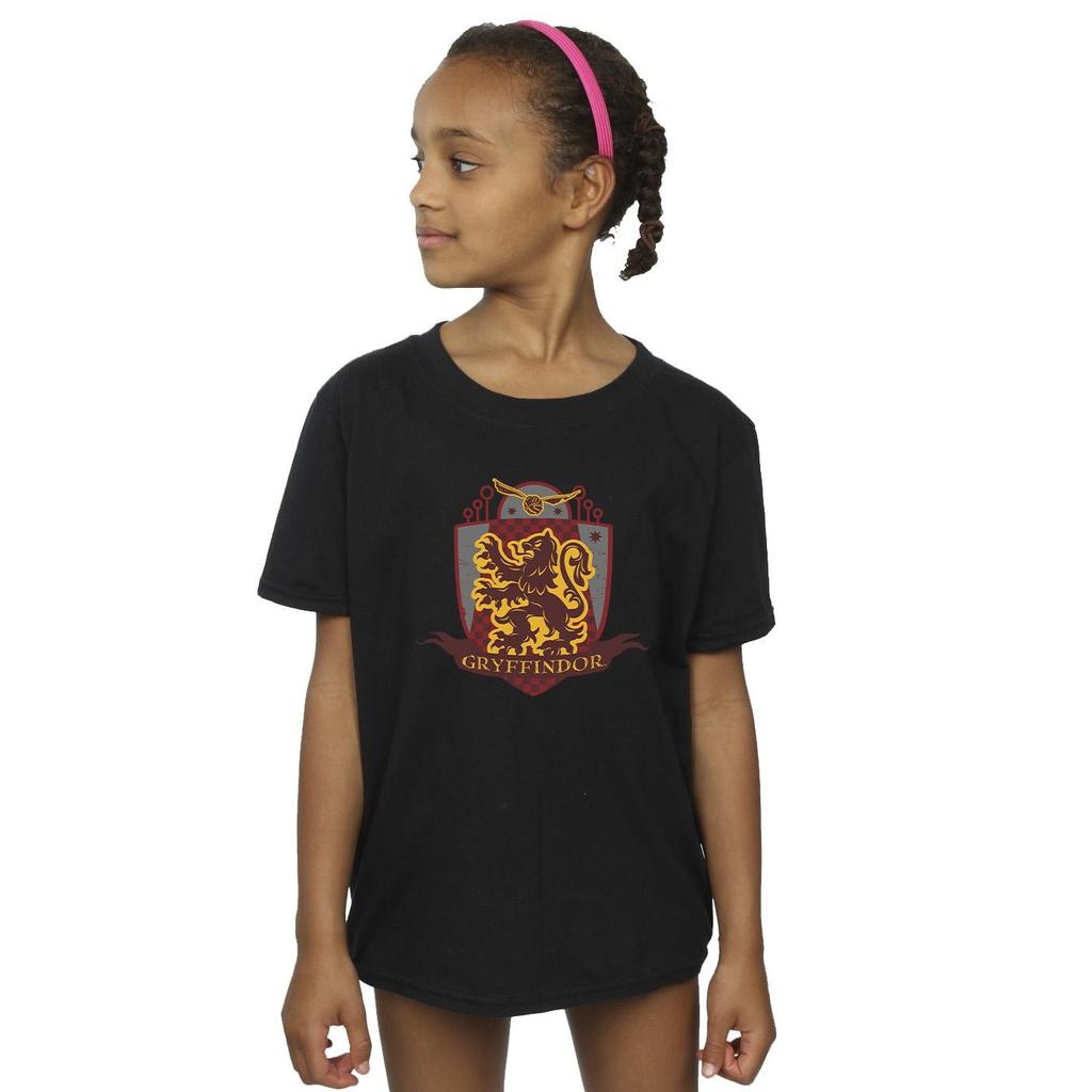 Harry Potter Girls Gryffindor Chest Badge Cotton T-Shirt