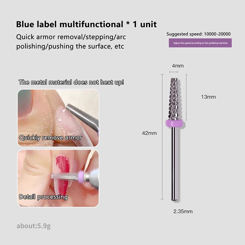 Tungsten Steel Carbide Barrel Nail Drill Bit 3/32" High Quality Rotary Milling Cutter Manicure Bits Drill Accessories Nail Tool
