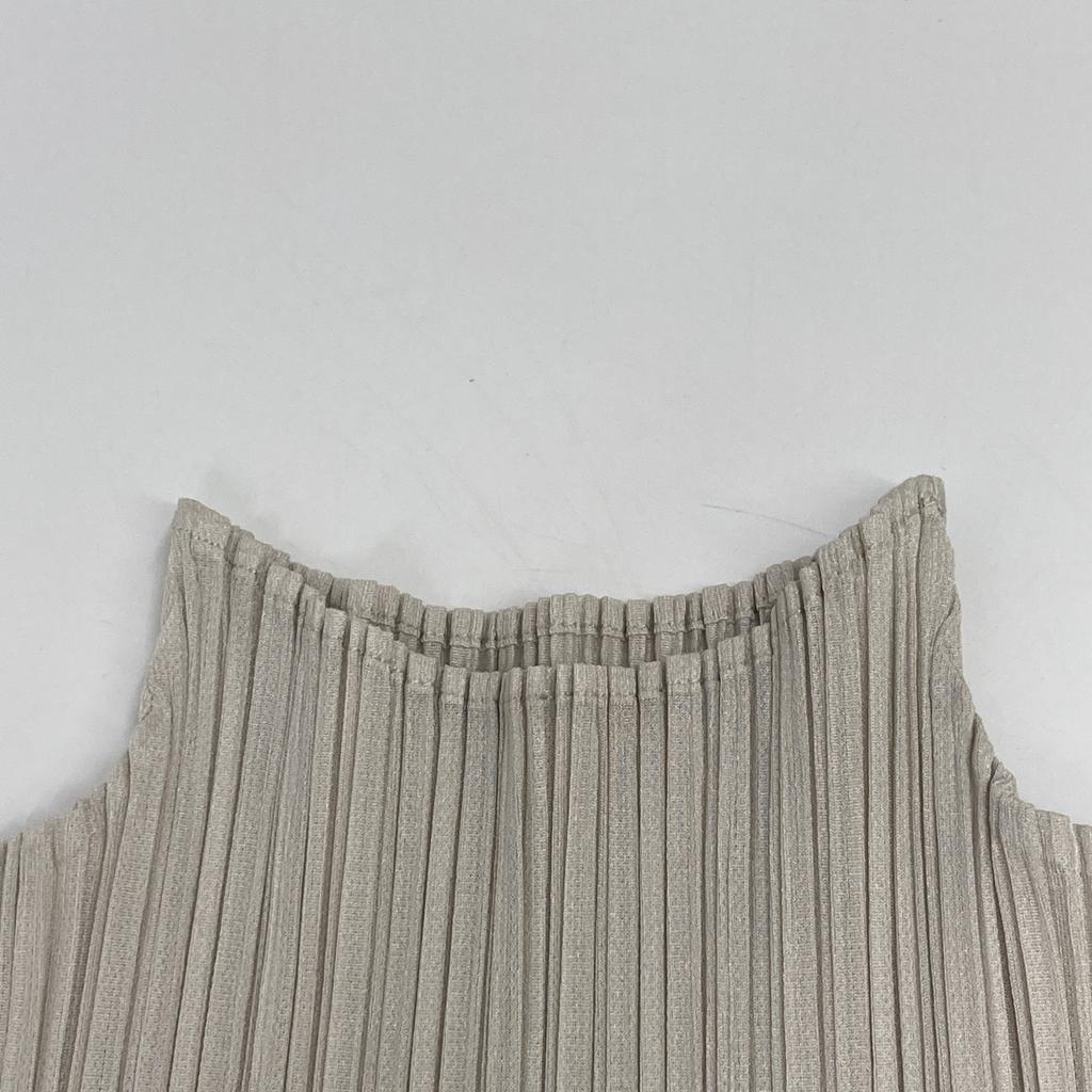 PLEATS PLEASE PP55-JK902 Beige BEIGE TOP Sleeveless tops 3 beigeUsed