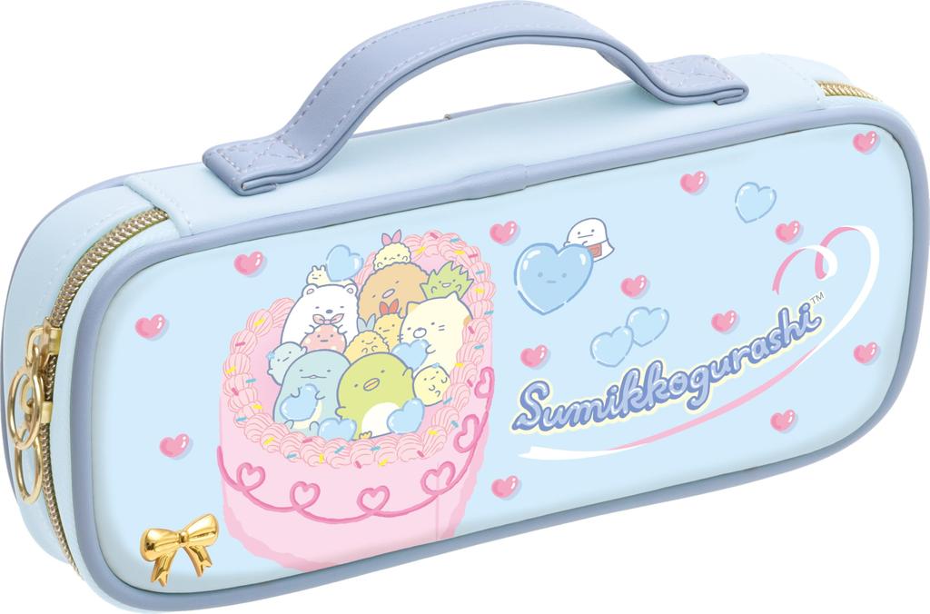 Sumikkogurashi Pen H110 X W240 X D40mm San-X Pouch, Blue, PT20502,