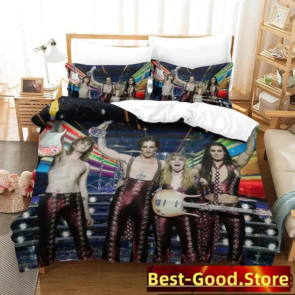 3D Print Maneskin Bedding Set Boys Girls Twin Queen King Size Duvet Cover Pillowcase Bed boys Adult Home Textileextile