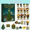 Green Bay Packers Anniversary Advent Calendar Acrylic Christmas Decor Gift For Sports Fans