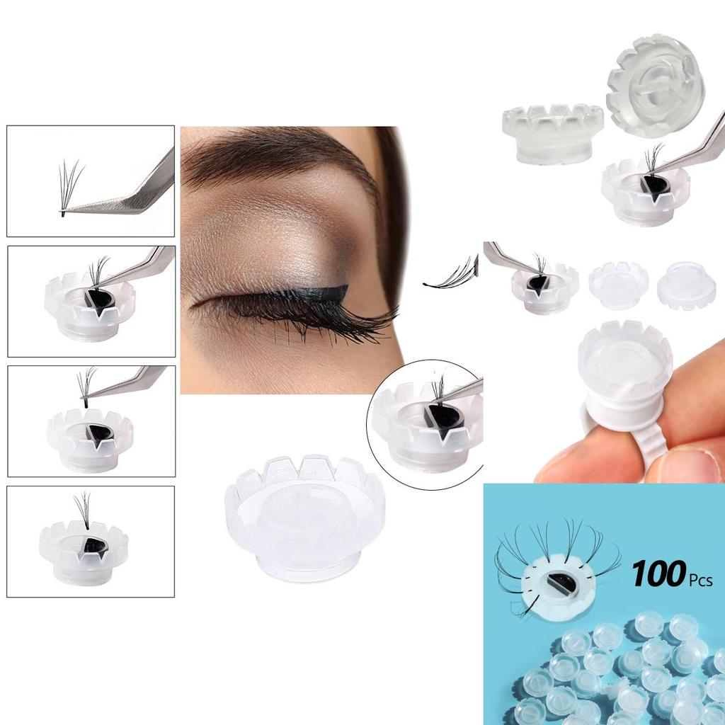 Practical And Economical Blossom Cup Ring For Eyelash Extension