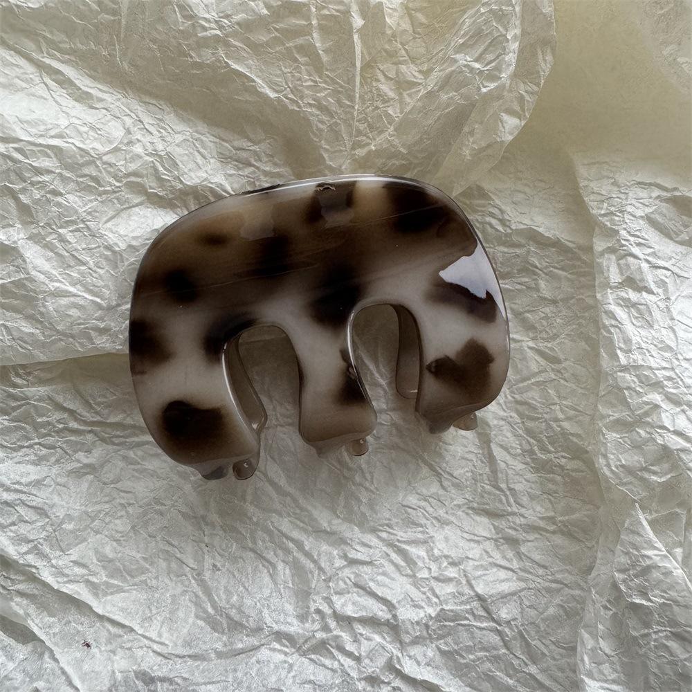 Simple Large Crab Hair Claws Clips Clamps Women Girls Leopard Tortoise Shell Ponytail Holder Barrettes Hairpins Hair Accessories