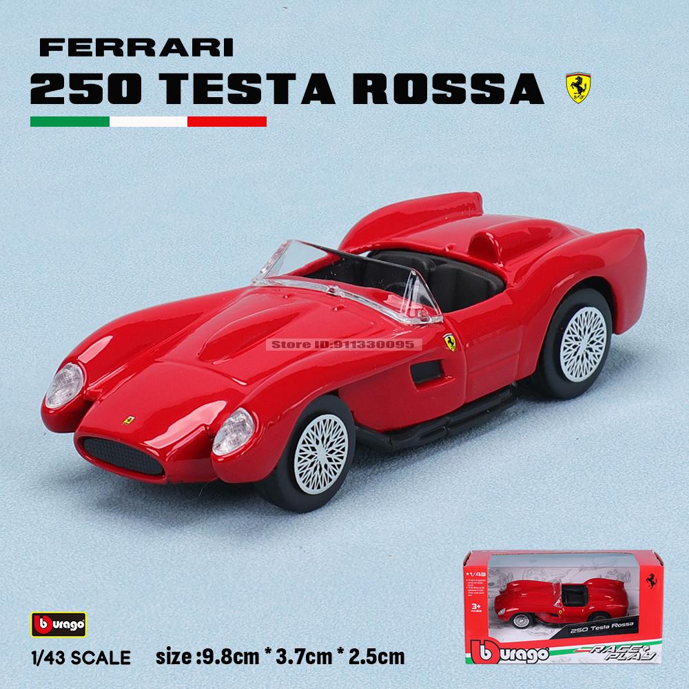 Bburago 1:43 Multiple styles Ferrari Purosangue sp2 488GTB 250GTO SF90 ROMA alloy luxury car die-casting car model toy gift