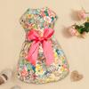 Dog Princess Dress Adorable Comfortable Pet Eye-catching Soft Bowknot Floral Dog Puppy Dress Daily Wear