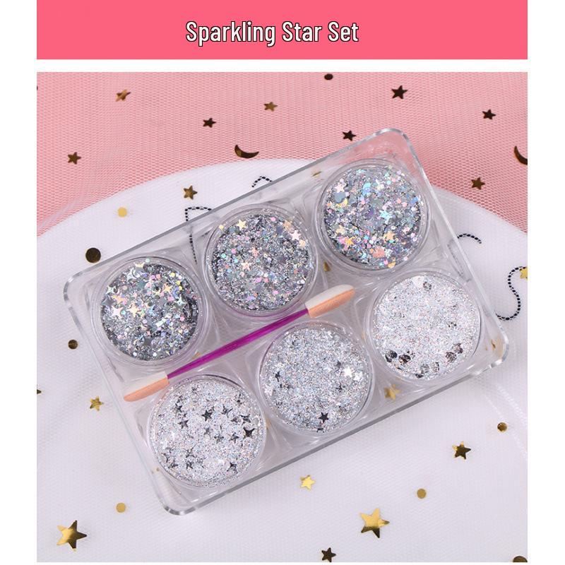 Fairy Sparkle Glitter Eyeshadow Stickers - Shimmer Makeup for Christmas & Children's Day