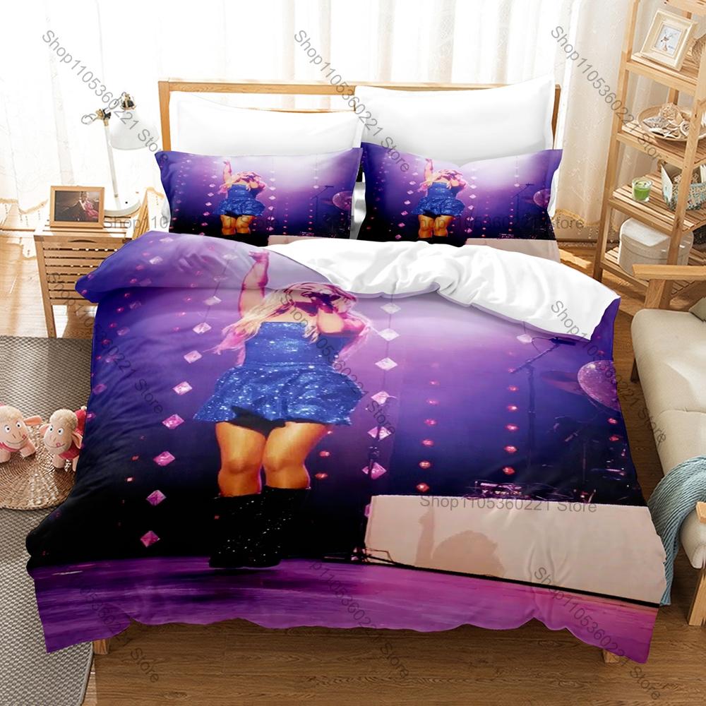 Freya Norse Goddess Pleiades Seven Sisters Cosmic Galaxy Golden Raven HD Print Bedding Set Duvet Cover 2 Pillowcases Witchy Room
