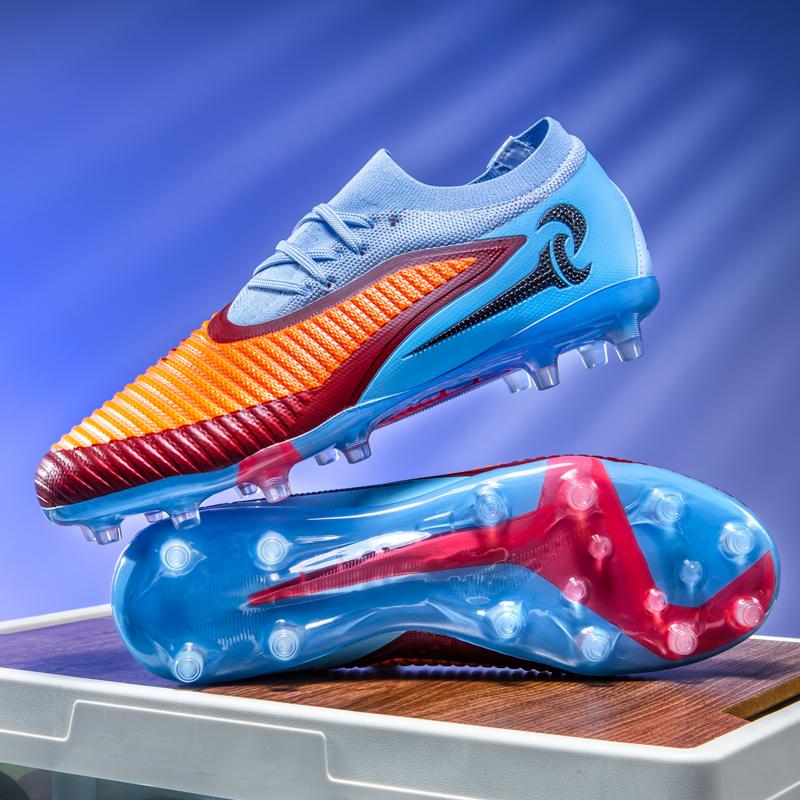 

Latest Male Practice Studs Football Footwear Outside Sport Young Boys Soccer Kicks Adults Non Slip Long Spikes Airy Game Cozy 35