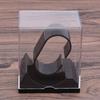 5 Pack Clear Square Watch Display Stands Plastic Storage Case With Dustproof Cover for Jewelry Bracelet Organizers