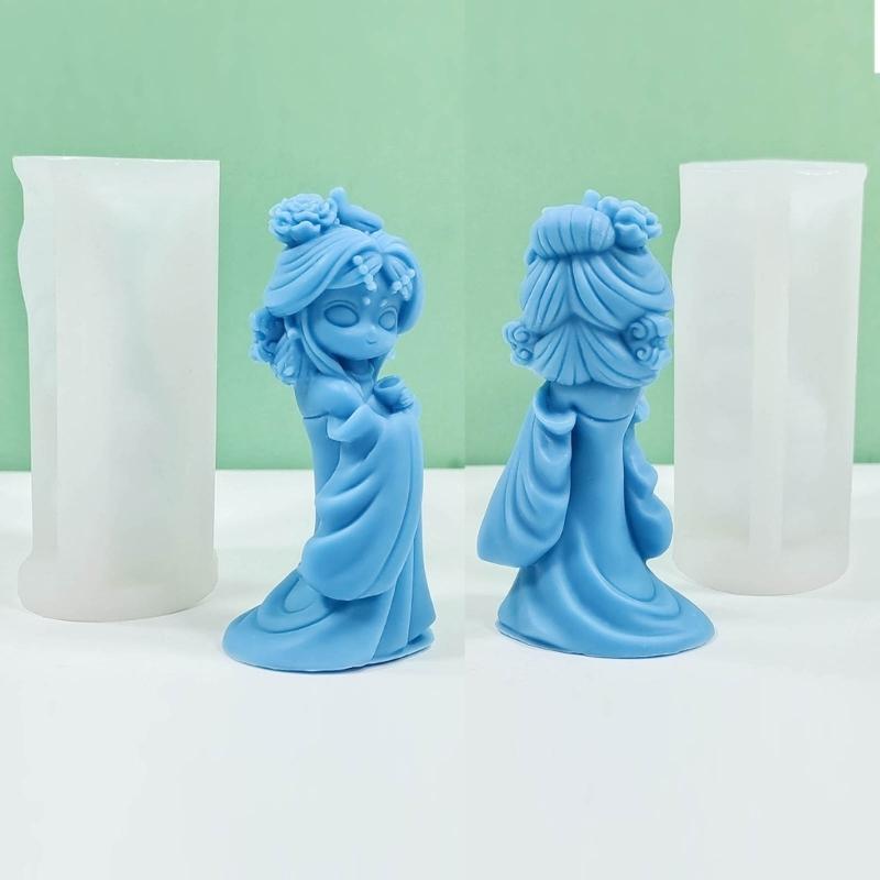 Ancient Doll Statue Silicone Molds Multipurpose Silicones Mould for Epoxy Resin Handmade Candle Soap Home Decoration