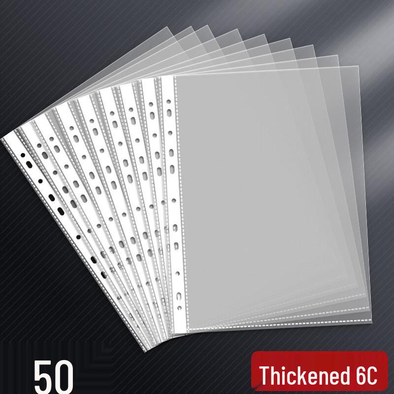 Transparent 11-Hole A4 Document Sleeves