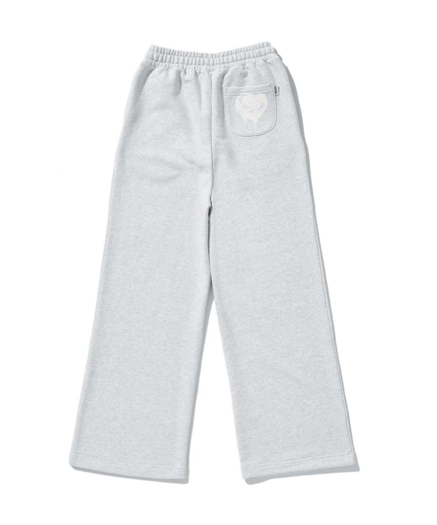 LOTSYOU Melting Heart Candy Sweatpants Light Gray