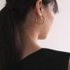 Another Layer Callie Hoop Earring (silver925)(2color)